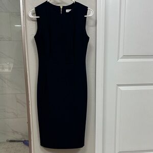 Calvin Klein Navy Midi sheath Dress